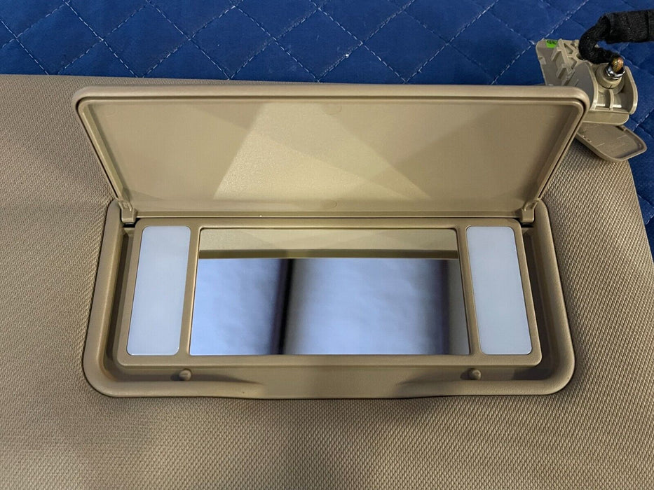 2017 2018 2019 FORD F250 F350 F450 LARIAT LEFT & RIGHT TAN OEM SUN VISORS