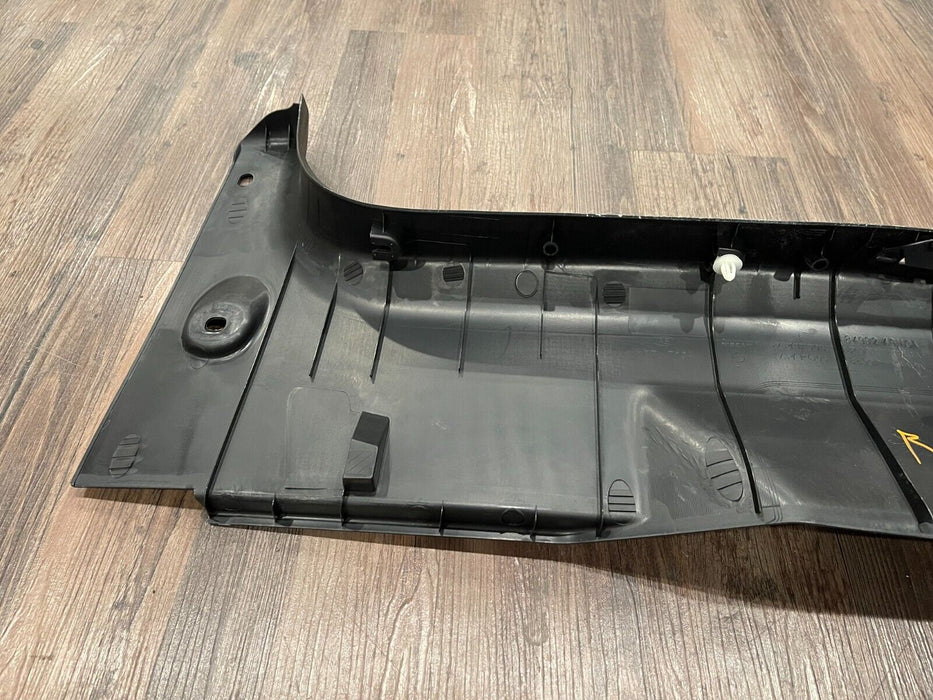 2017 INFINITI Q50 RED SPORT REAR TRUNK PLATE TRIM PANEL OEM *SCRATCHES*