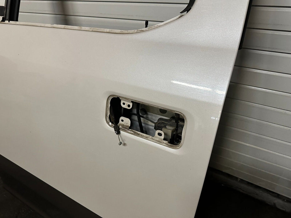 2017 FORD F250 F350 F450 KING RANCH REAR DRIVER DOOR METALLIC WHITE / CARIBOU