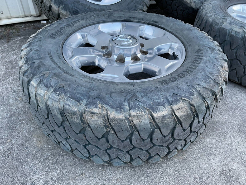 2017 DODGE RAM 2500 MEGA CAB HANKOOK DYNAPRO MT2 WHEELS LT275/70R18 OEM