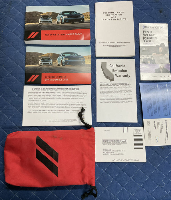 2020 DODGE CHARGER HELLCAT OWNERS MANUAL BOOK OEM