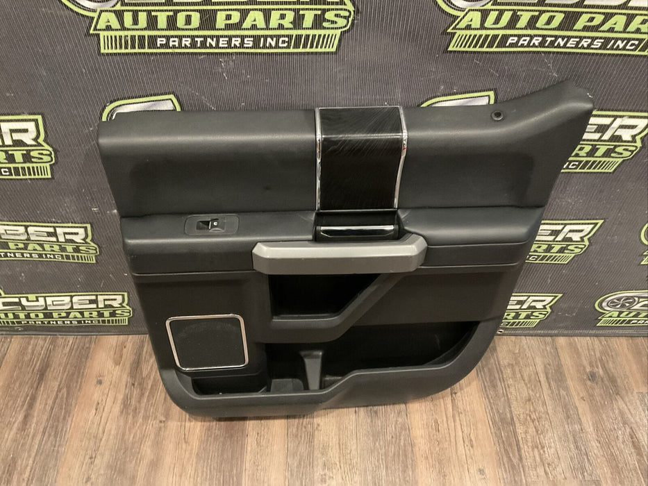 2017-2022 FORD F450 PLATINUM REAR RIGHT BLACK DOOR PANEL~MINOR COSMETIC FLAW~