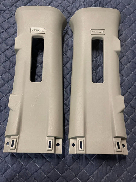 2017 2018 2019 FORD F250 F350 F450 LEFT & RIGHT GRAY UPPER B PILLAR TRIMS OEM