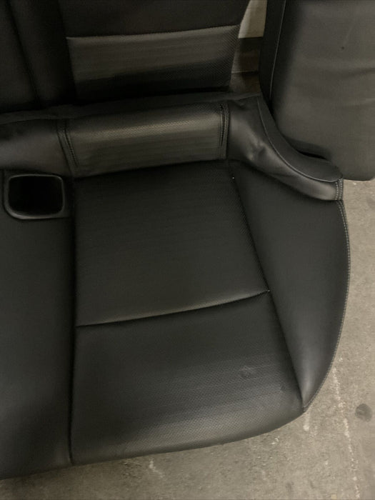 2014-2017 INFINITI Q50 RED SPORT REAR BACK SEAT OEM BLACK LEATHER