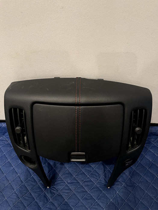 2017 NISSAN 370 NISMO RED STITCH CENTER DASH AC RADIO SURROUND BEZEL OEM *SCUFFS