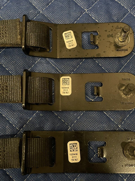 2017 DODGE RAM 2500 CHILD REAR CAR SEAT TETHER STRAP SET OEM (3) P52029441AA