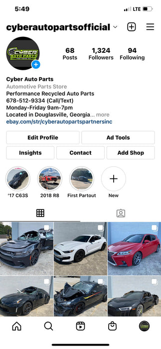 2017-2019 FORD F250 F350 F450 ENGINE START/ STOP PUSH BUTTON W/HARNESS OEM