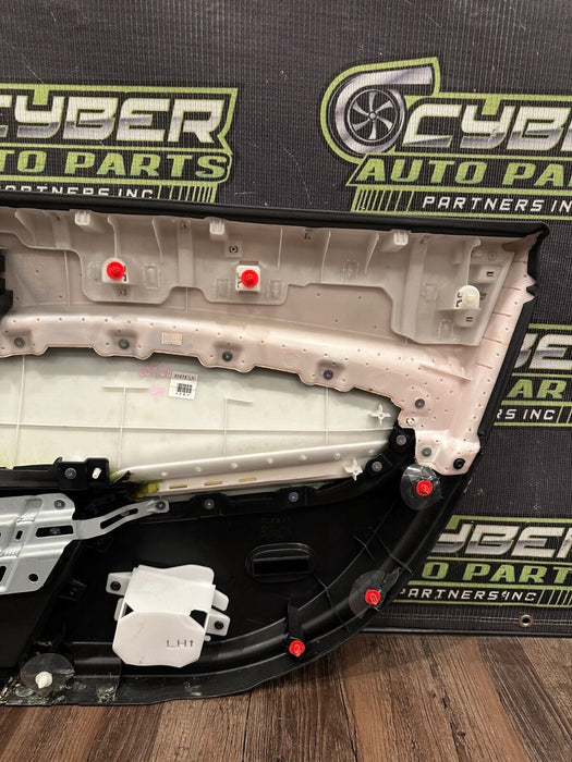 2018 NISSAN 370Z NISMO DRIVER LEFT DOOR PANEL W GUN METAL GREY HANDLE OEM *READ