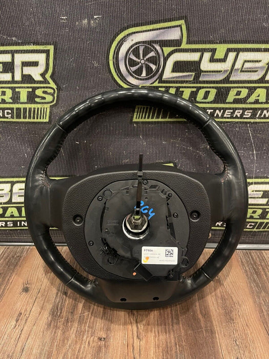 2021 FORD F350 SUPERDUTY BLACK LEATHER STEERING WHEEL OEM *NO FAULTS* -READ DESC