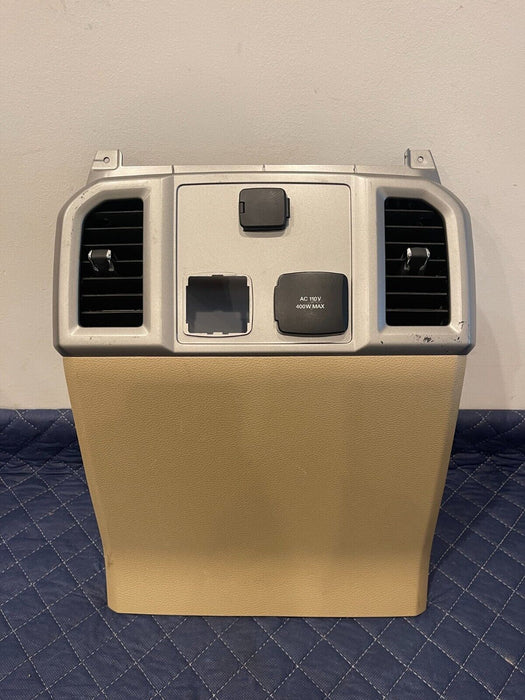 2017-2019 FORD F250 F350 F450 LARIAT TAN REAR CENTER CONSOLE END CAP PANEL OEM