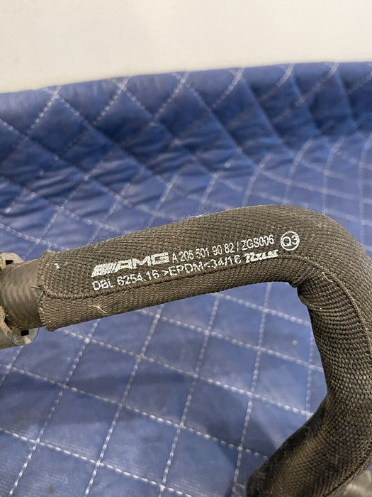 2017 MERCEDES-BENZ C63 AMG CONV RADIATOR COOLANT HOSE PIPES OEM 205 501 90 82