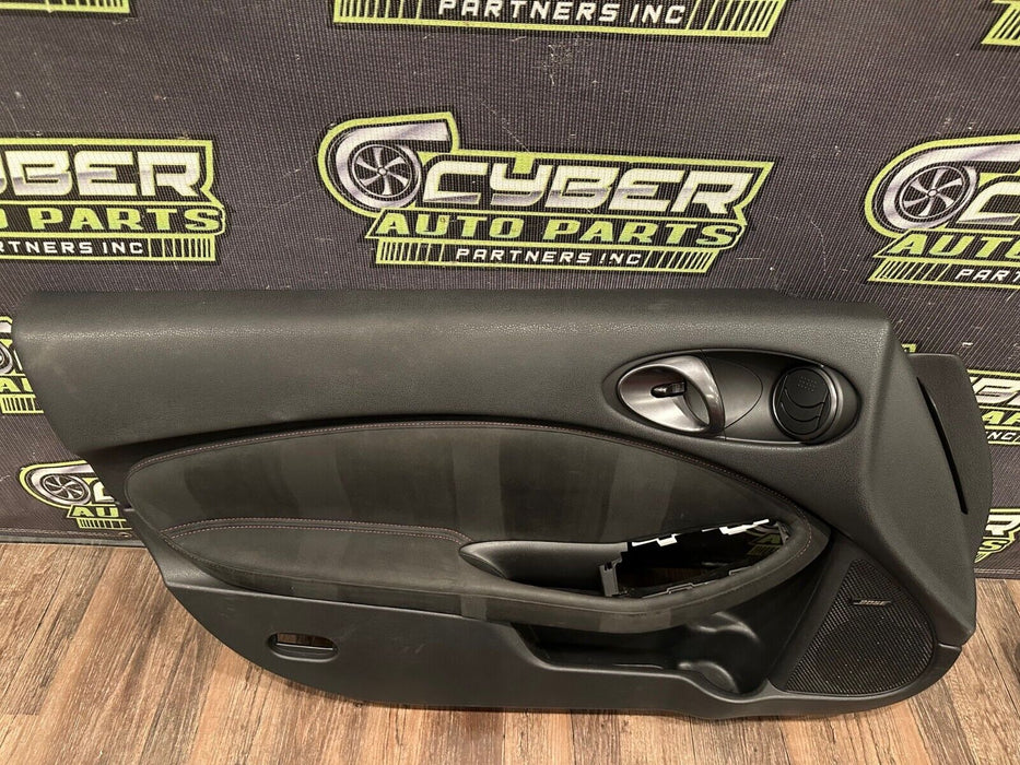 2018 NISSAN 370Z NISMO DRIVER LEFT DOOR PANEL W GUN METAL GREY HANDLE OEM *READ