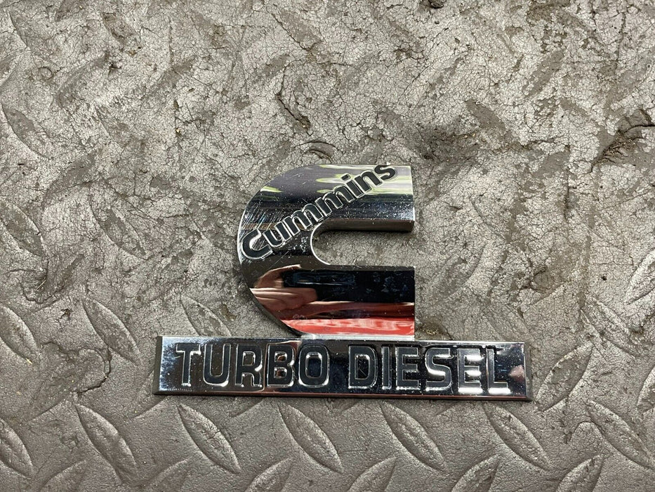 DODGE RAM CUMMINS TURBO DIESEL FENDER EMBLEM OEM