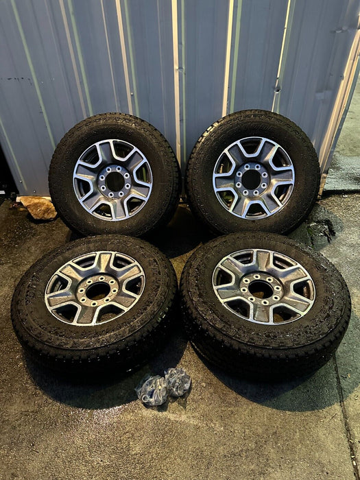 2023 FORD F250 8X170 OEM WHEELS 18" RIMS BRIDGESTONE TIRES TAKE OFFS LIKE NEW