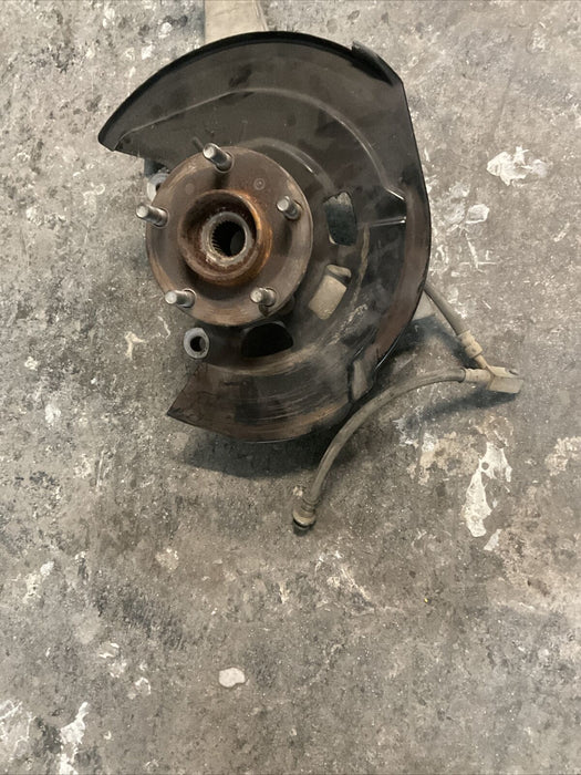2014 INFINITI Q50 OEM SPINDLE W/ BRAKE LINE FRONT LH
