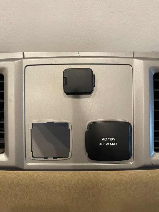 2017-2019 FORD F250 F350 F450 LARIAT TAN REAR CENTER CONSOLE END CAP PANEL OEM