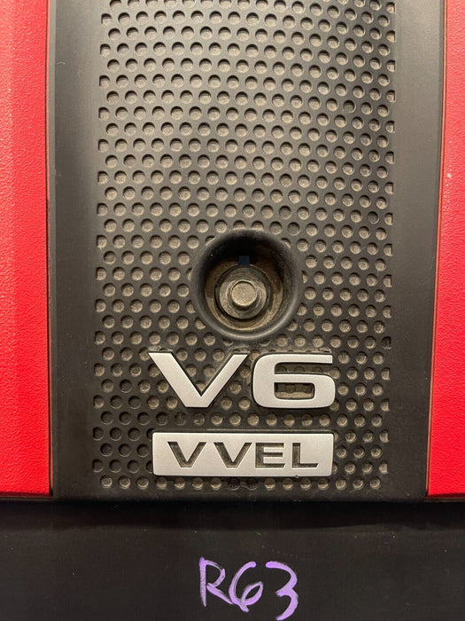 2014 NISSAN 370Z NISMO V6 VVEL RED ENGINE COVER W/ HARDWARE OEM