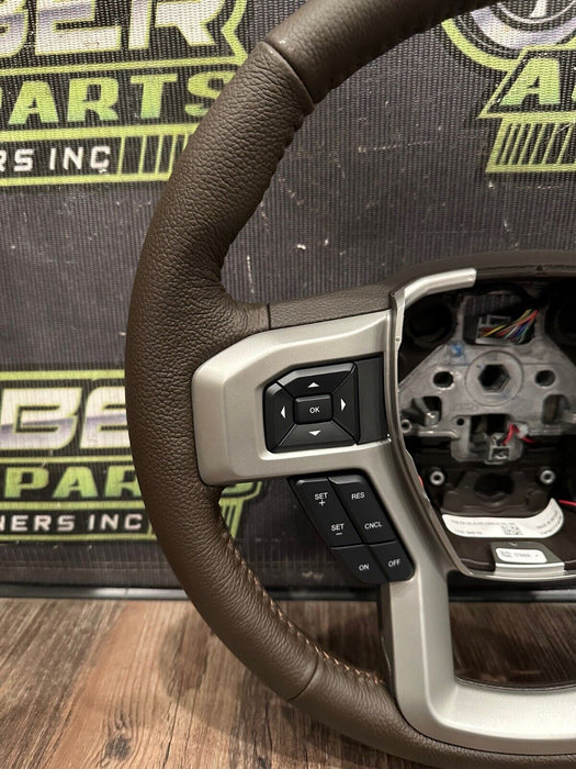 2017-2022 FORD F250 F350 BROWN STEERING WHEEL OEM *BRAND NEW*