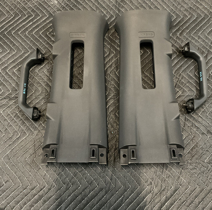 2017-2019 FORD F250 F350 F450 PLATINUM UPPER B-PILLAR TRIM PAIR LEFT RIGHT OEM