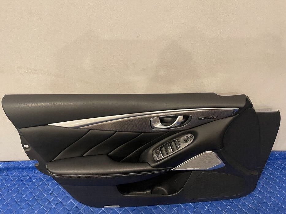 2017 INFINITI Q50 RED SPORT FRONT DRIVER LEFT DOOR PANEL ASSEMBLY OEM *SCUFFS