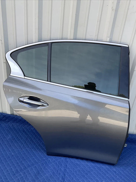 2014-2017 INFINITI Q50 RED SPORT REAR PASSENGER RIGHT DOOR GREY METALLIC~DENT~