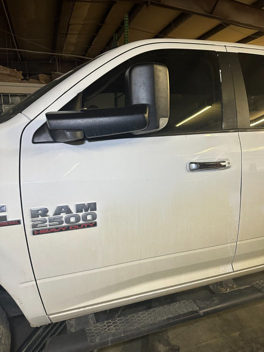 2017 RAM 2500 3500 SLT FRONT DRIVER DOOR BRIGHT WHITE (PW7) OEM 2010-2018