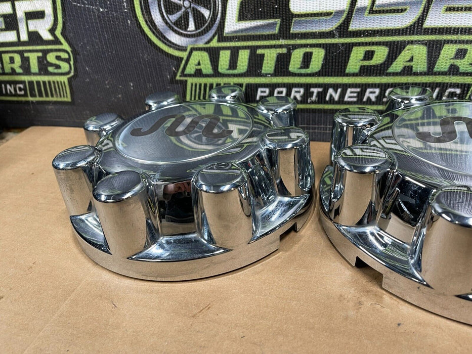 2017-2022 FORD F250 F350 F450 KING RANCH WHEEL CENTER CAPS (2) OEM