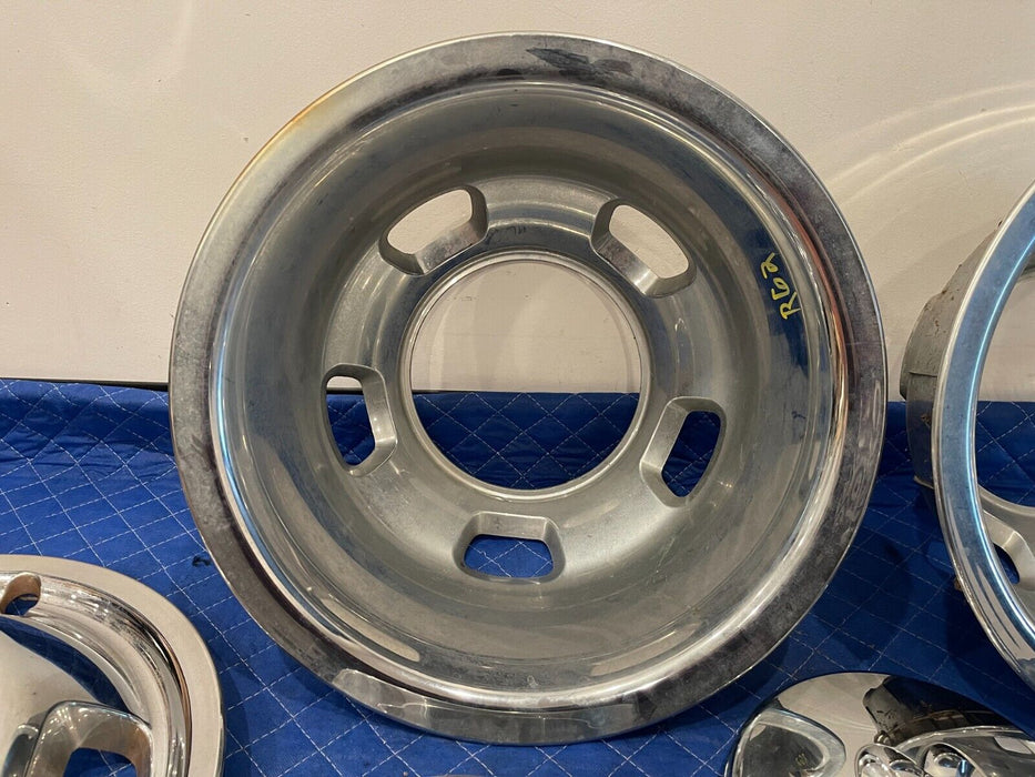 2012 DODGE RAM 3500 DUALLY CHROME WHEEL SIMULATORS & CAPS OEM