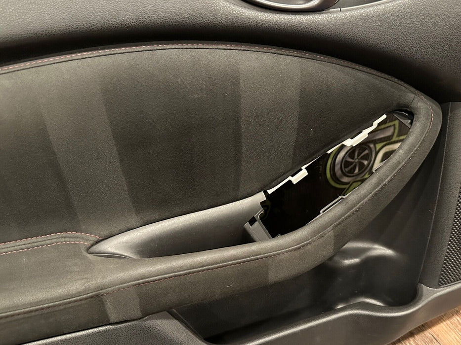 2018 NISSAN 370Z NISMO DRIVER LEFT DOOR PANEL W GUN METAL GREY HANDLE OEM *READ