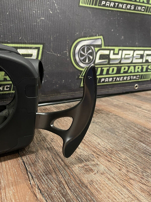 2018 NISSAN 370Z NISMO STEERING COLUMN TRIM W GUN METAL GRAY PADDLE SHIFTERS OEM