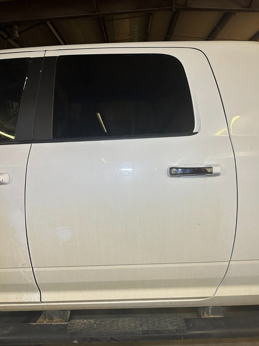 2017 RAM 2500 3500 SLT REAR DRIVER DOOR BRIGHT WHITE (PW7) OEM 2010-2018