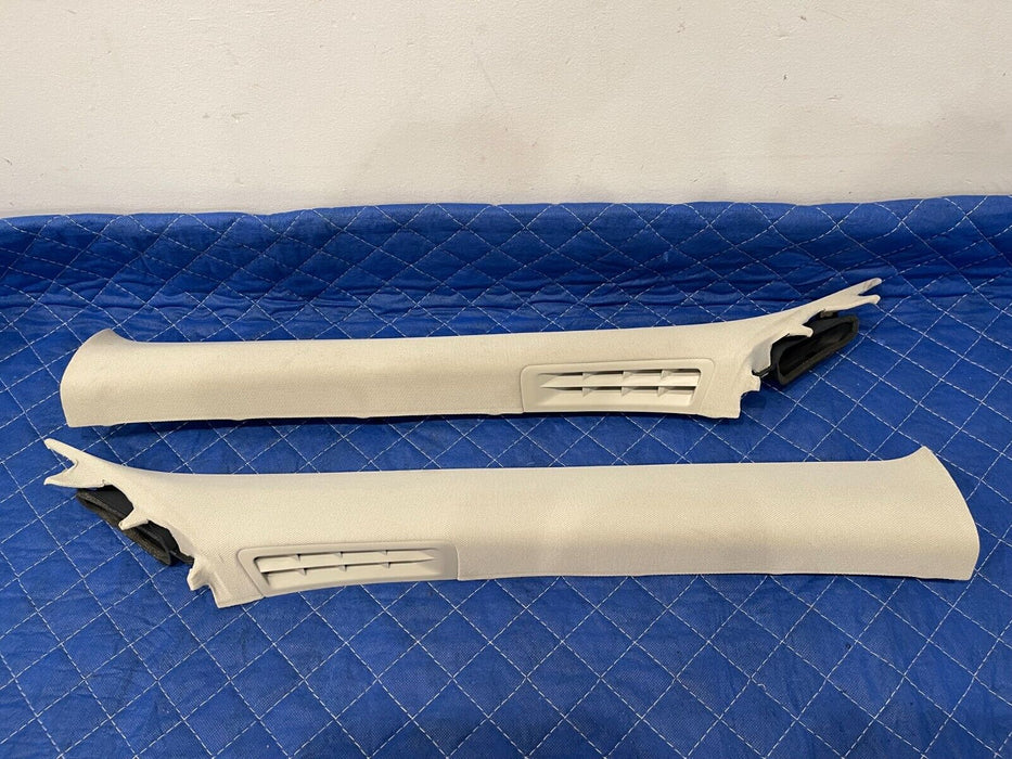 2017 INFINITI Q50 RED SPORT FRONT LEFT & RIGHT A PILLAR TRIM PANELS OEM