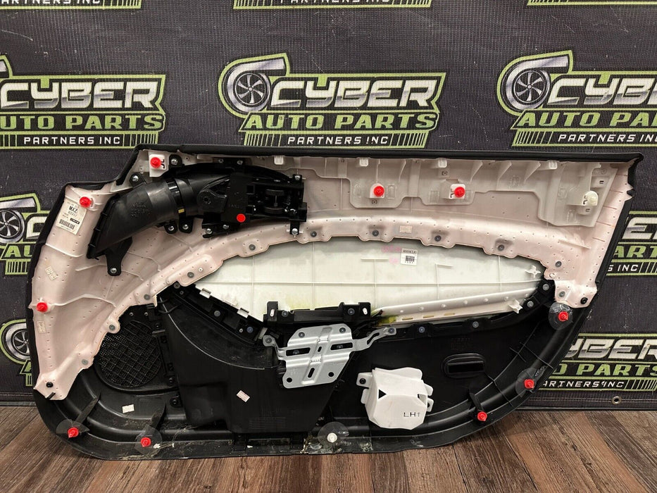 2018 NISSAN 370Z NISMO DRIVER LEFT DOOR PANEL W GUN METAL GREY HANDLE OEM *READ