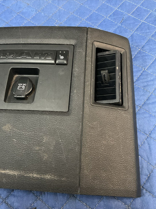 2017 DODGE RAM 2500 3500 LARAMIE CENTER CONSOLE BACK PANEL OEM ~COSMETIC WEARS~