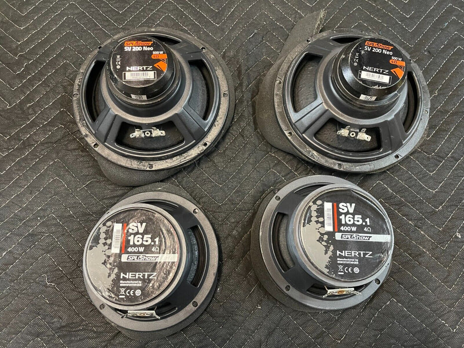 2019 FORD F450 HERTZ SPL SHOW 4 PIECE SPEAKER SET SV200/ SV 165.1