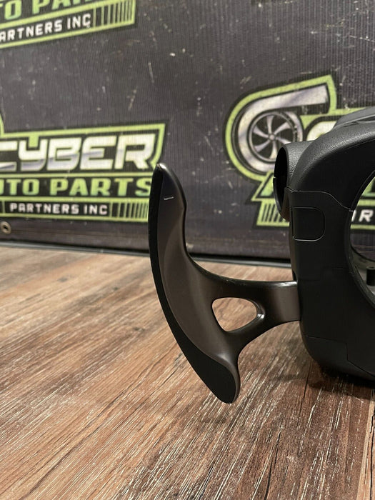 2018 NISSAN 370Z NISMO STEERING COLUMN TRIM W GUN METAL GRAY PADDLE SHIFTERS OEM