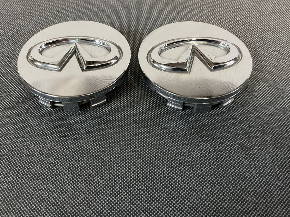 2013 INFINITI JX35 PAIR HUB CAP WHEEL CENTER CAP OEM 40343-5P215