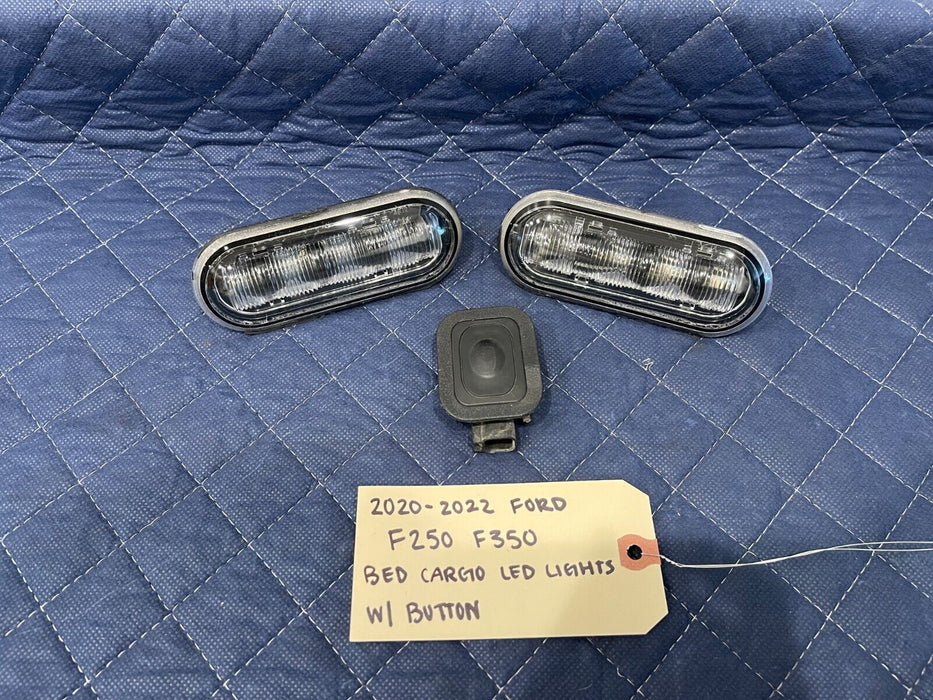 2017-2022 FORD F250 F350 LED BED CARGO LAMP LIGHTS W/ BUTTON OEM