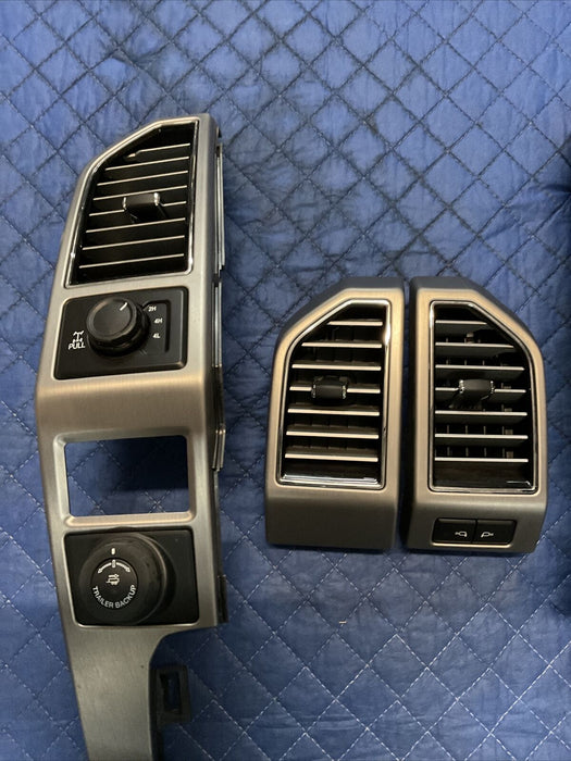 2020+ FORD F250 F350 F450 PLATINUM DASH AIR VENTS SET (4) OEM~READ~