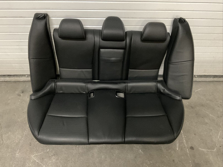 2014-2017 INFINITI Q50 RED SPORT REAR BACK SEAT OEM BLACK LEATHER