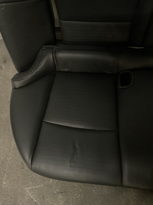 2014-2017 INFINITI Q50 RED SPORT REAR BACK SEAT OEM BLACK LEATHER