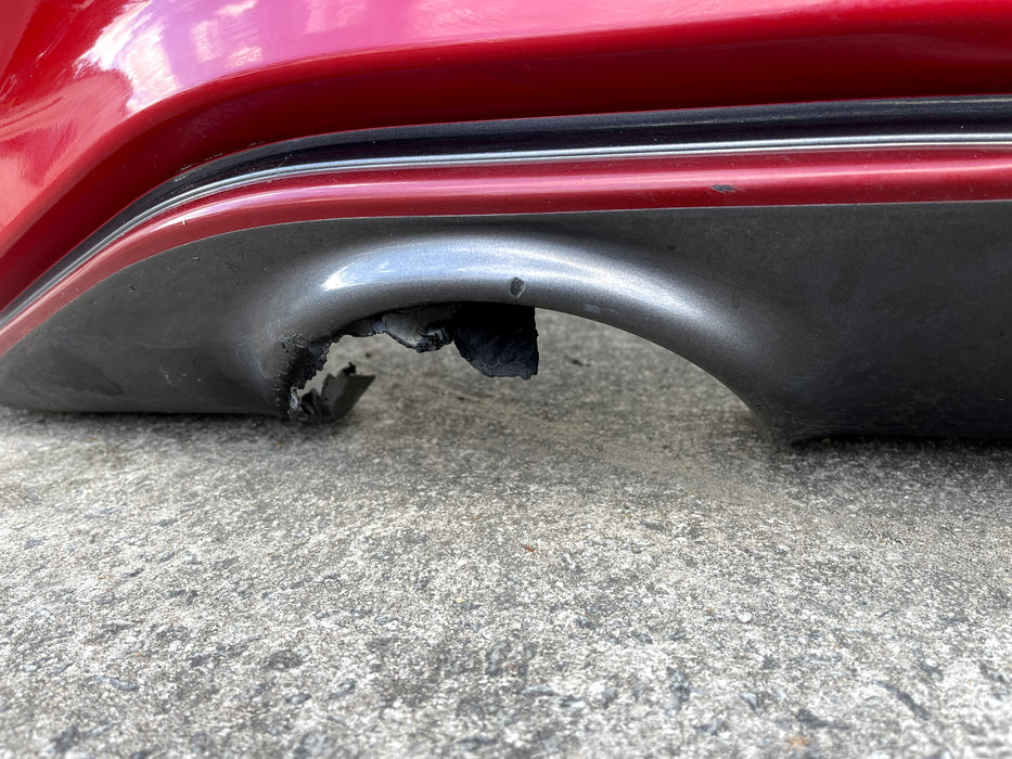 2017 NISSAN 370Z NISMO RED REAR BUMPER SOLID RED A54 OEM *HEAT DAMAGE/SCRATCHES*