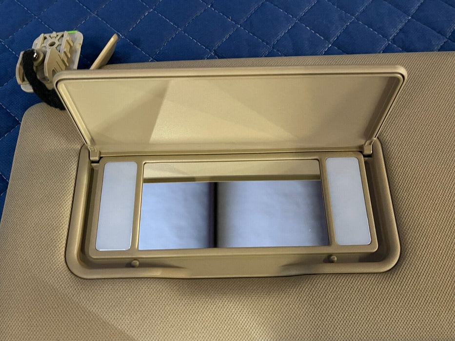 2017 2018 2019 FORD F250 F350 F450 LARIAT LEFT & RIGHT TAN OEM SUN VISORS