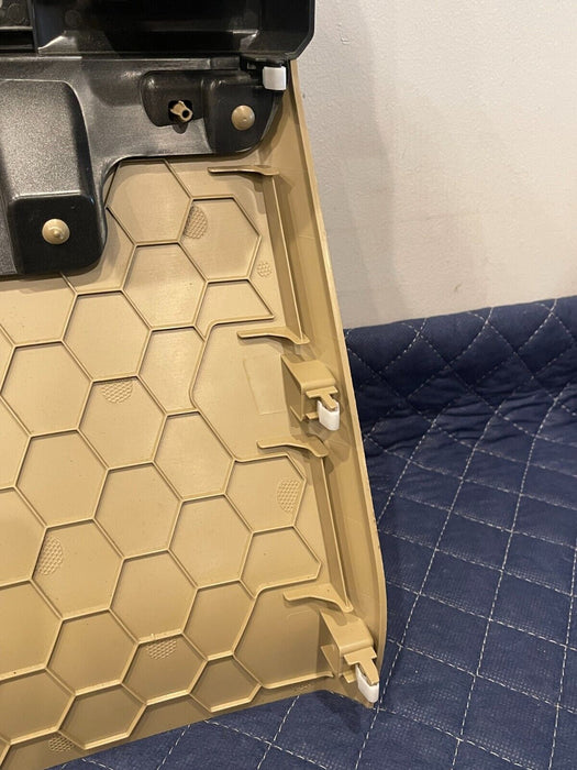 2017-2019 FORD F250 F350 F450 LARIAT TAN REAR CENTER CONSOLE END CAP PANEL OEM