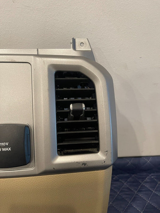 2017-2019 FORD F250 F350 F450 LARIAT TAN REAR CENTER CONSOLE END CAP PANEL OEM