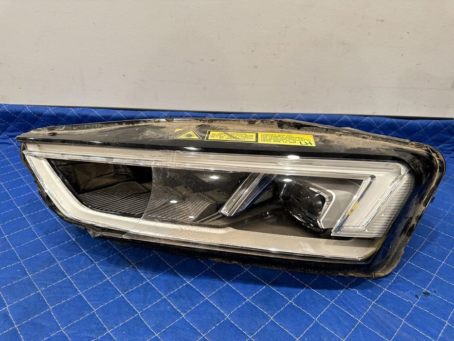 2018 AUDI R8 FRONT DRIVER LEFT LED HEADLIGHT OEM *DAMAGED* NO MODULES INCLUDED