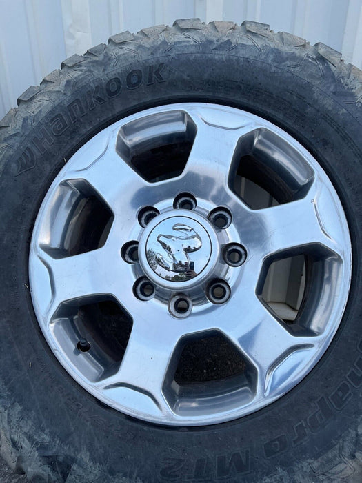 2017 DODGE RAM 2500 MEGA CAB HANKOOK DYNAPRO MT2 WHEELS LT275/70R18 OEM