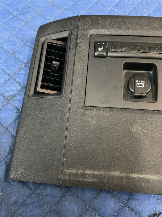 2017 DODGE RAM 2500 3500 LARAMIE CENTER CONSOLE BACK PANEL OEM ~COSMETIC WEARS~