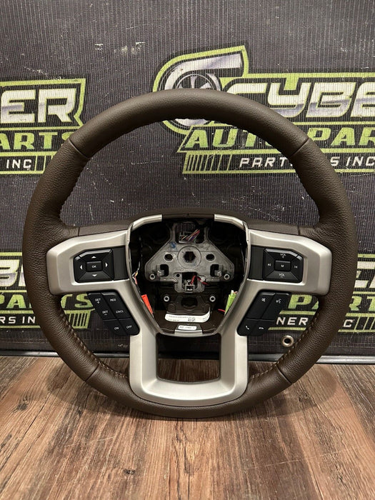 2017-2022 FORD F250 F350 BROWN STEERING WHEEL OEM *BRAND NEW*