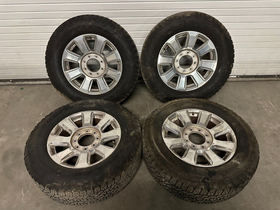 2017-2022 FORD F250 F350 PLATINUM 20" WHEELS RIMS TIRES OEM GOODYEAR